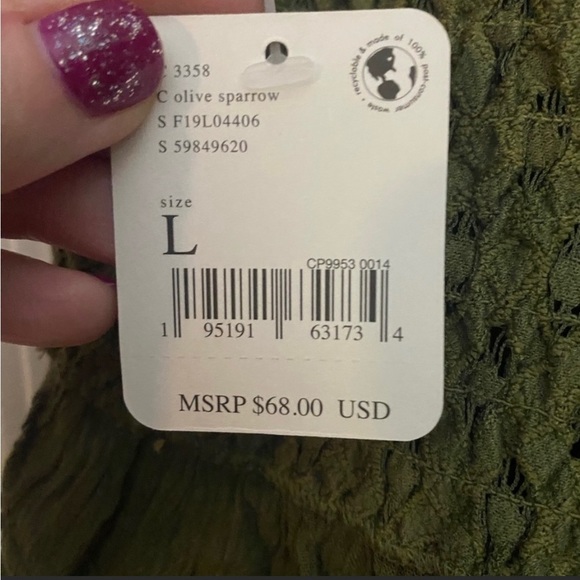 FREE People Adella Cami in Olive Sparrow - Picture 5 of 7